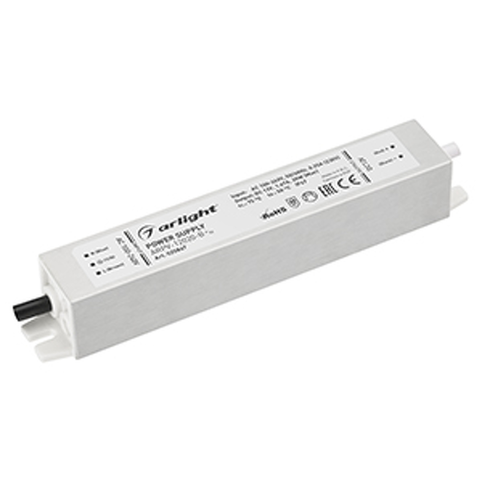 Фото №1  Arlight Блок питания ARPV-12020-B (12V, 1.7A, 20W) ( IP67 Металл, 3 года)