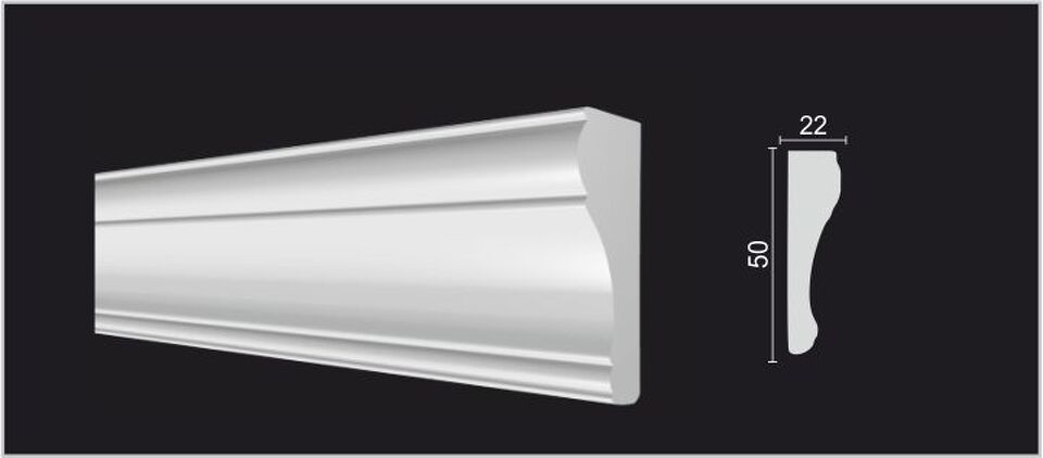 Фото №3  Молдинг Decor-dizayn 151 A/Молдинг (50х22х2000 мм)/32, шт