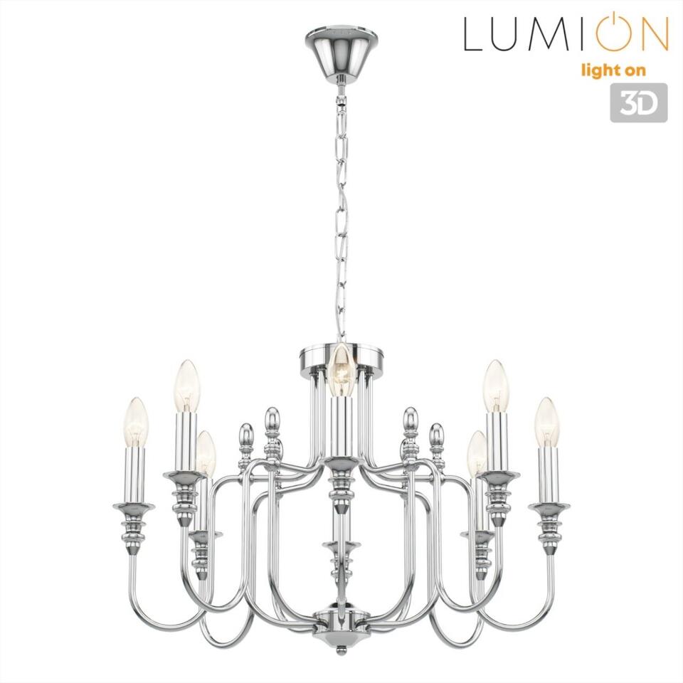 Фото №7  Люстра LUMION 8317/8 CLASSI LN26 075 хром/металл Люстра E14 8*40W 220V SUANA