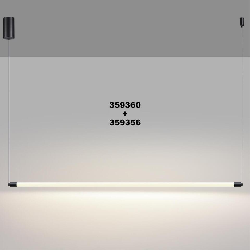 Фото №9  NOVOTECH 359356 KONST NT24 050 черный Светильник линейный светодиодный IP20 LED 15W 170-265V 4000K 1280Лм VITZ