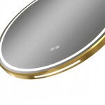 Превью фото №12  Watersense Зеркало Lina Supernova Gold D80, LED подсветка, сенсор, антипар T20123