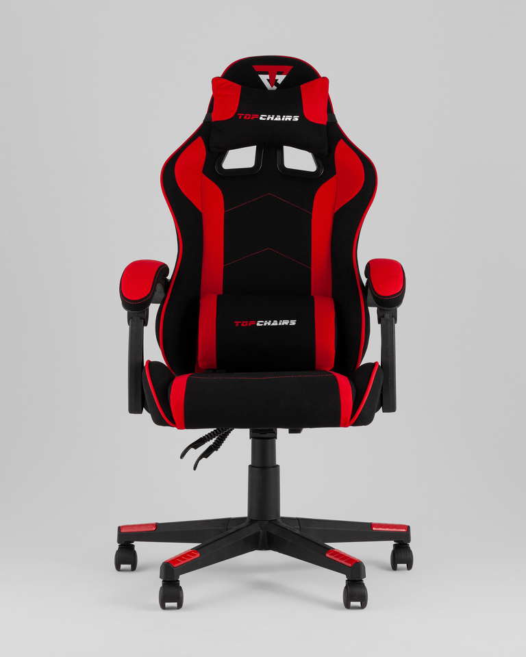 Фото №10  Кресло Кресло спортивное TopChairs Shadow ткань черно-красный