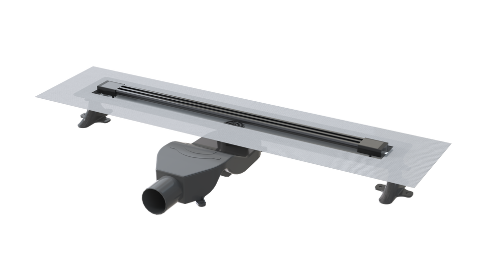 Фото №2  Boheme Душевой лоток B&T INFINITY 60см, нерж.сталь GUN METAL