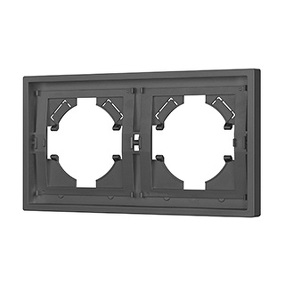 Фото Arlight Рамка пластиковая FRM-TENDO-SFPL-2-GR ( Матовый графитовый)
