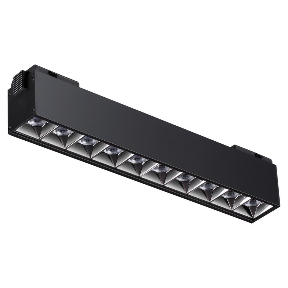 Фото №5  NOVOTECH 358524 SHINO NT21 082 черный Трековый светильник для низковольного шинопровода IP20 LED 4000K 20W 48V KIT