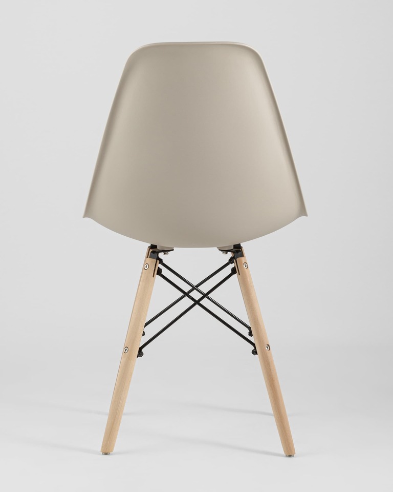 Фото №10  Стул Eames Style DSW бежевый (разборный каркас)