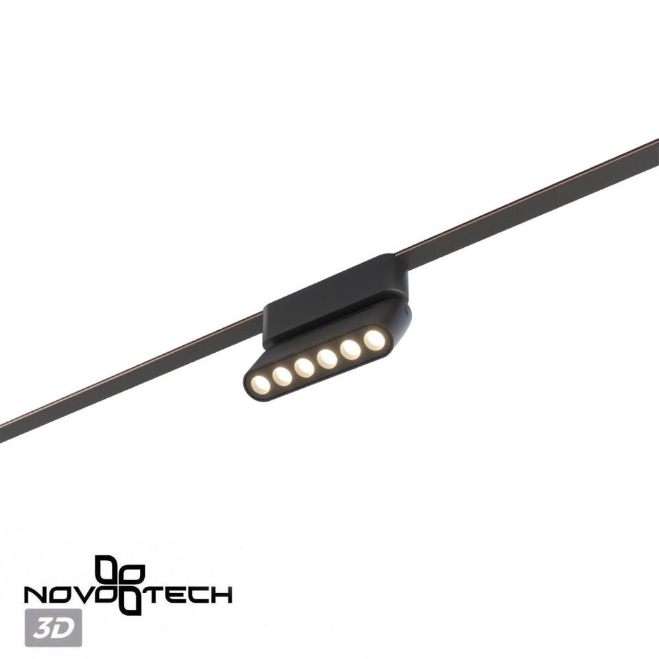 Фото №8  NOVOTECH 359464 SHINO NT24 100 черный Трековый смарт-светильник для низковольтного шинопровода с двумя режимами работы IP20 LED 6W 24V 3000-6000K EASY