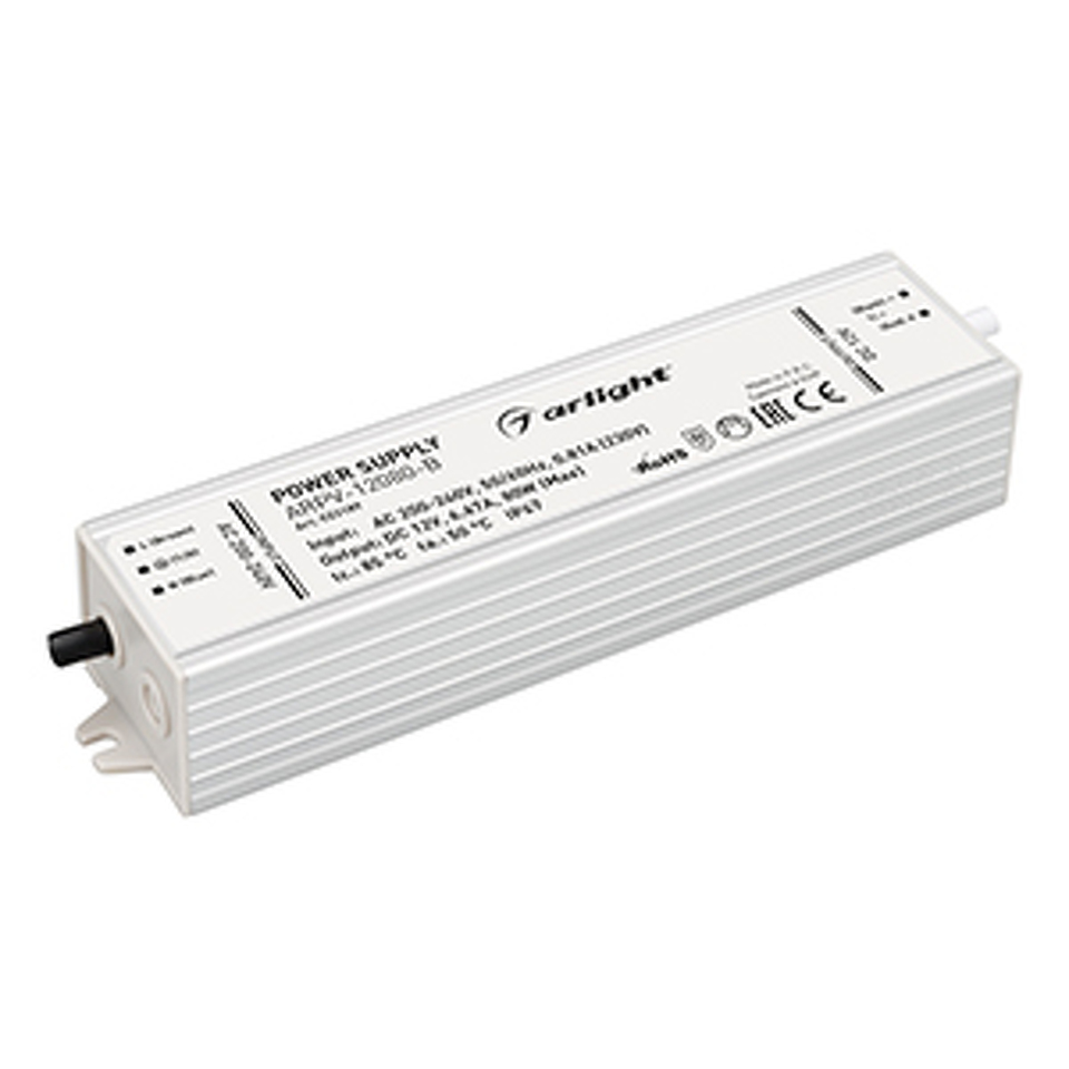 Фото №1  Arlight Блок питания ARPV-12080-B (12V, 6.7A, 80W) ( IP67 Металл, 3 года)