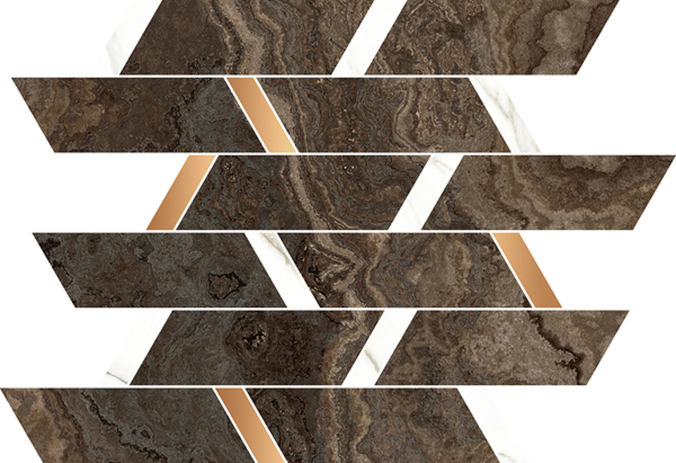 Фото №1  NAXOS Керамогранит RHAPSODY MOSAIC BRICK BROWN 30X32