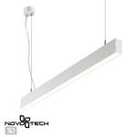 Превью фото №1  Подвесной светильник NOVOTECH 358879 OVER NT22 342 белый Светильник подвесной светодиодный (длина подвесов 1,2м) IP20 LED 4000K 30W вниз + 12W вверх 220V ITER