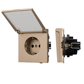 Фото Arlight Механизм розетки влагозащищённый SCT-TENDO-MCP-PL-GD (230V, 16A) ( Песочный)