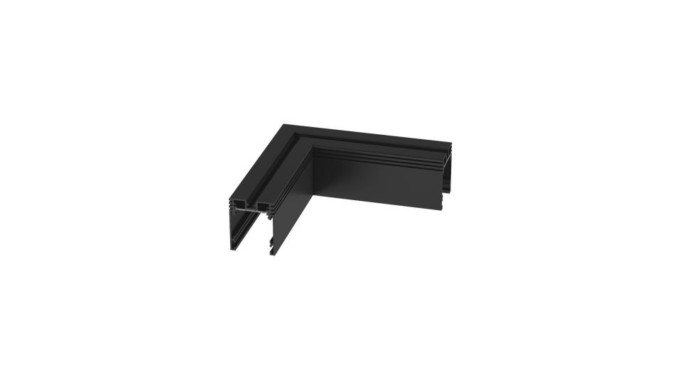 Фото №1  SWG PRO Коннектор угловой потолочный SY Черный Муар SY-601901-CN-BLMR- PCB Серебро