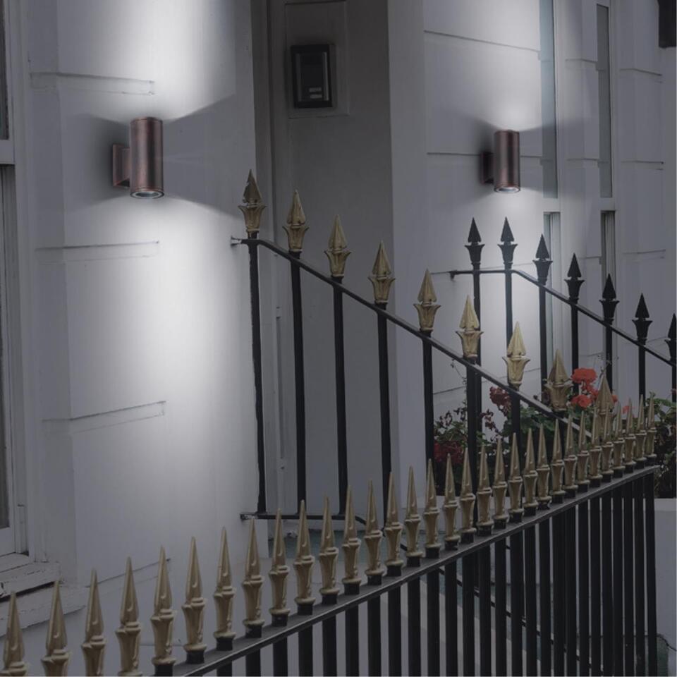 Фото №4  NOVOTECH 370407 STREET NT18 752 коричневый Ландшафтный светильник IP54 GU10  2*50W 220-240V LANDSCAPE