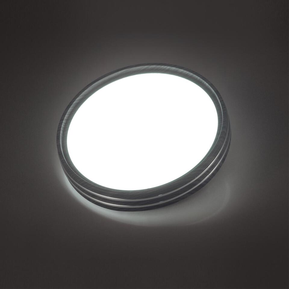 Фото №6  SONEX 7604/CL PALE SN 124 Светильник пластик/белый/венге/хром LED 30Вт 4000К D280 IP43 TROSTO