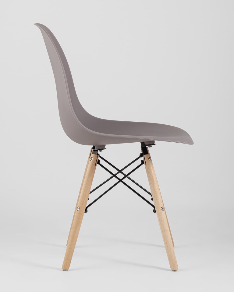 Фото №10  Стул Eames Style DSW темно-серый x4 (разборный каркас)