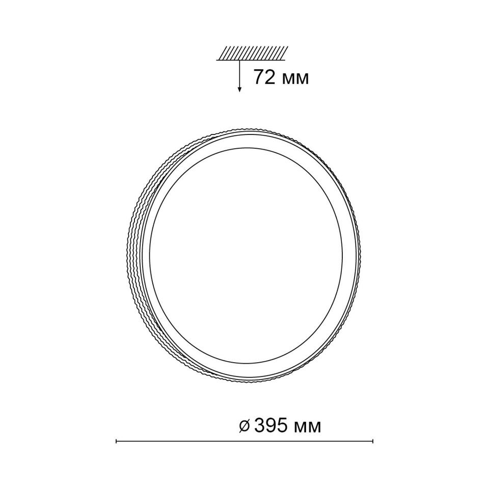 Фото №6  SONEX 3054/DL PALE SN 000 Светильник пластик/белый/золотистый LED 48Вт 3000-6300K D395 IP43 пульт ДУ SHINY