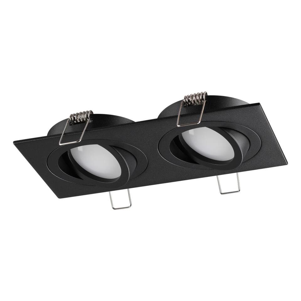 Фото №4  NOVOTECH 371022 WIR NT25 577 черный Светильник встраиваемый поворотный IP20 GU10 2*50W 220-240V MORUS