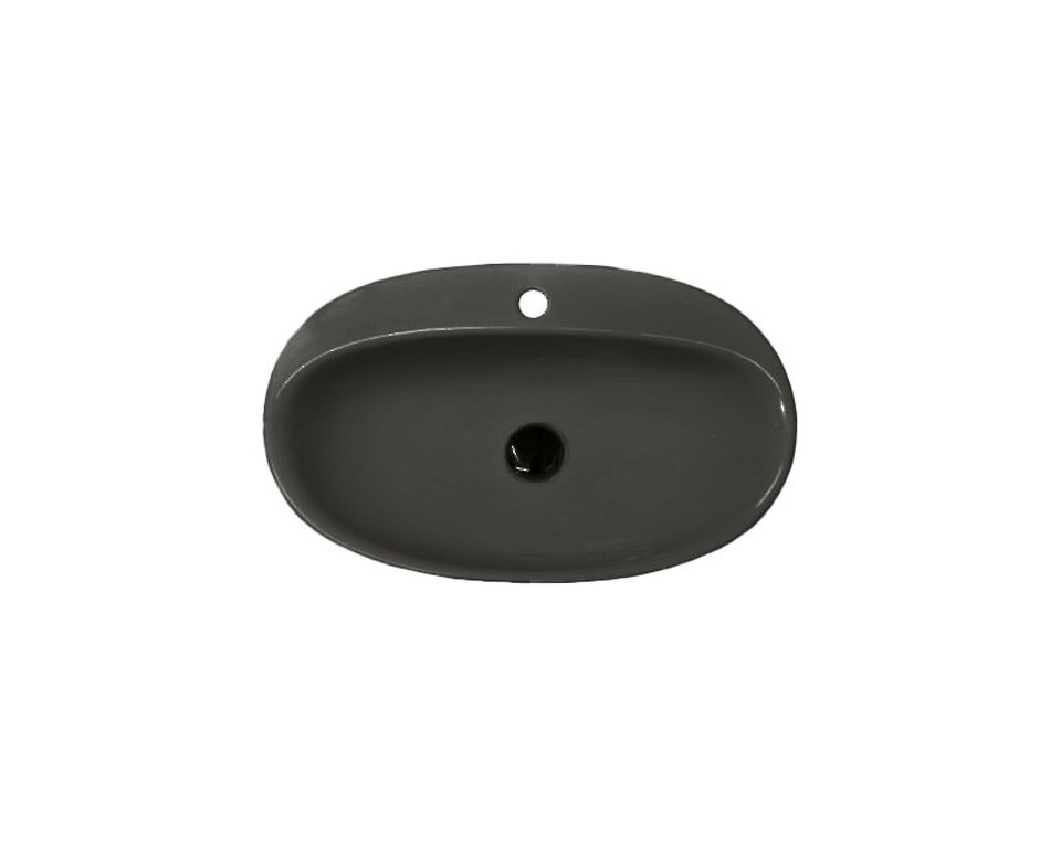 Фото №3  Раковина 41042 Althea Star раковина накладная 65x39,5 см  Матовый черный Plus-Ton®