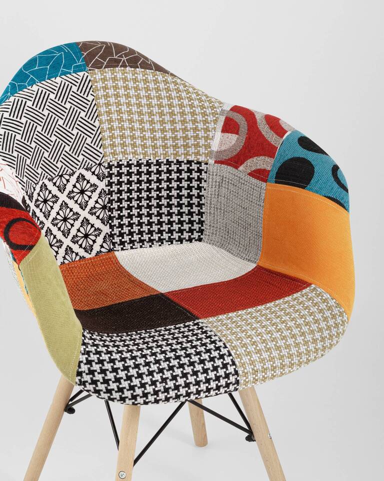Фото №10  Кресло Кресло Eames DSW пэчворк