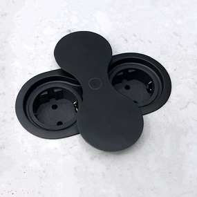 Фото SFL Розетка EIGHT, врезная, черный