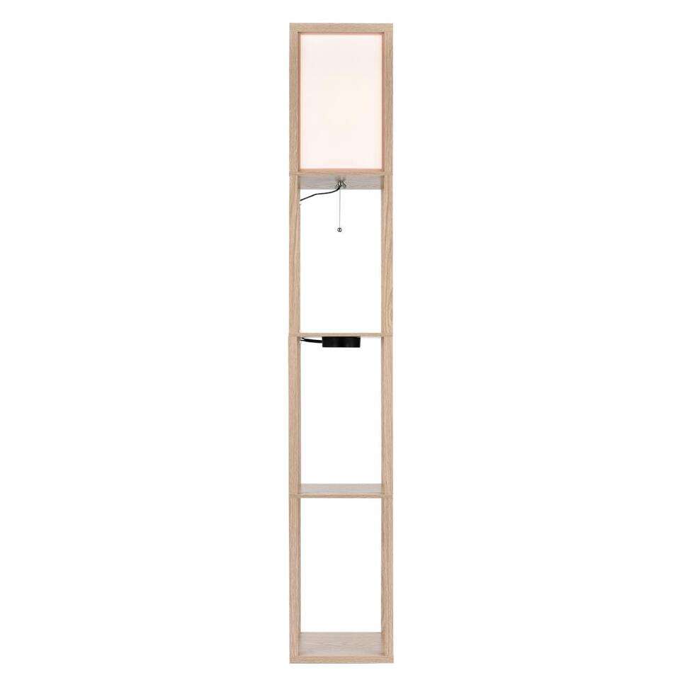 Фото №12  Торшер LUMION 8091/1F COMFI LN26 459 дерево/белый, дерево/текстиль Торшер Е27 1*60W 220V PRACTIC