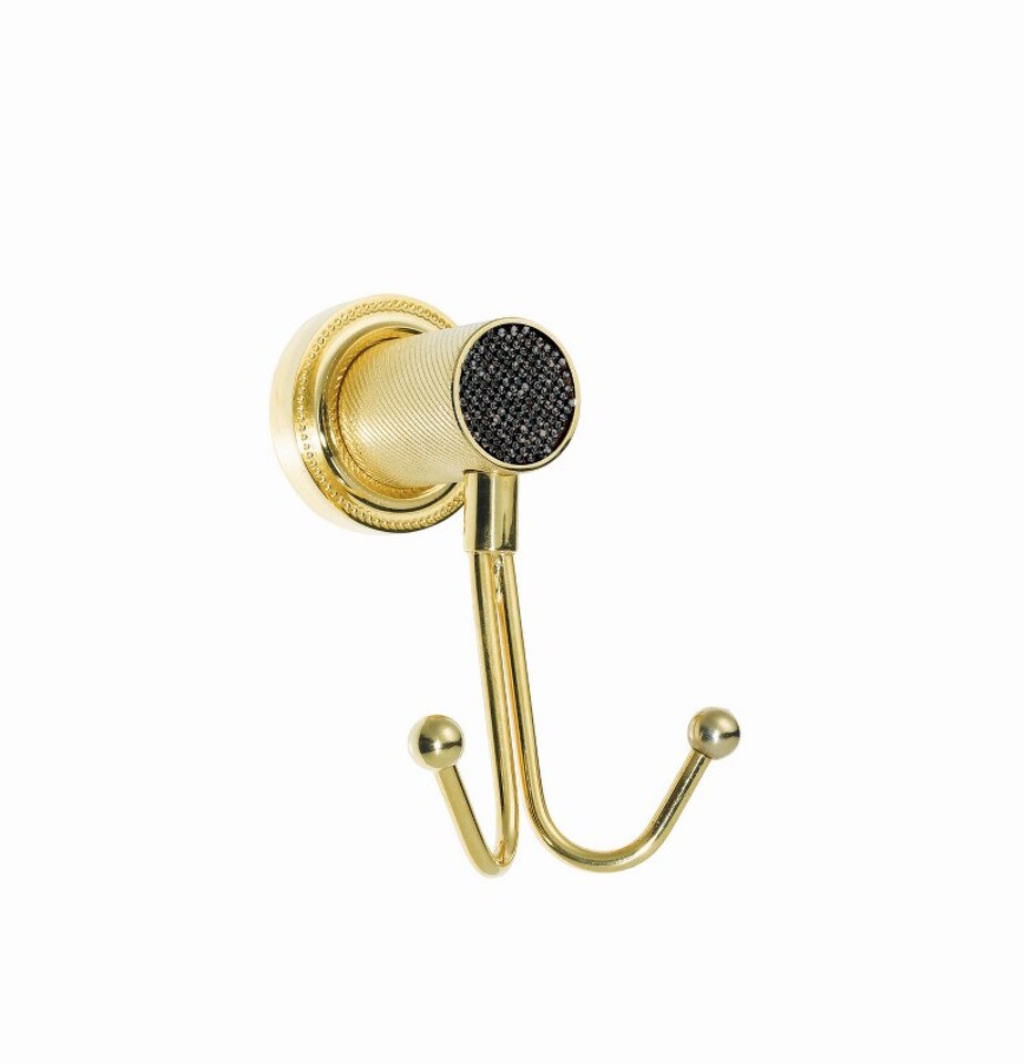 Фото №2  Boheme Крючок двойной ROYALE CRISTAL BLACK GOLD