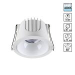 Превью фото №1  NOVOTECH 358690 SPOT NT21 462 белый Светильник встраиваемый светодиодный IP20 LED 4000К 10W 100-265V KNOF