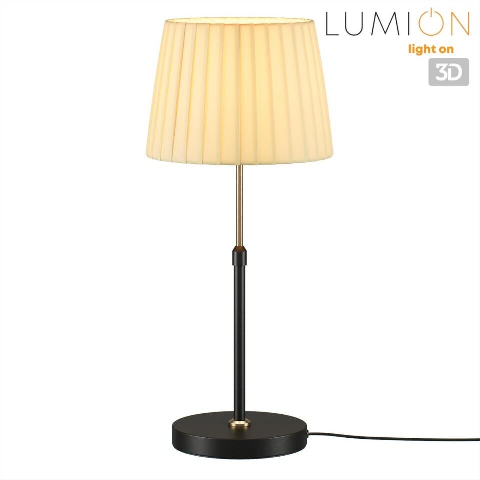 Фото №8  Настольная лампа LUMION 8302/1T MODERNI LN26 519 бронза/черный/бежевый, металл/текстиль Настольная лампа E27 1*60W 220V TUNE