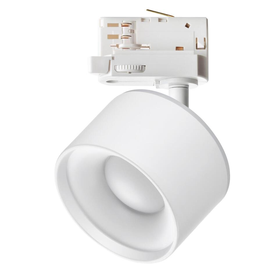 Фото №9  NOVOTECH 358976 PORT NT22 264 белый Трехфазный трековый светильник с переключ. цв. температуры IP20 LED 3000К\4000К\6000К 12W вниз + 3W вверх 110-265V GIRO