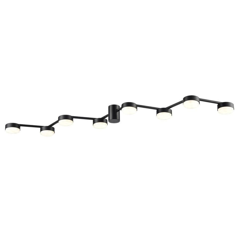 Фото №7  Люстра LUMION 8187/8C COMFI LN26 249 черный, металл Люстра потолочная LED GX53 8*7W 220V SANATA