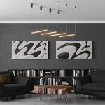 Превью фото №3  NOVOTECH 359345 KONST NT24 048 черный Светильник линейный светодиодный IP20 LED 12W 170-265V 3000K 944Лм VITZ