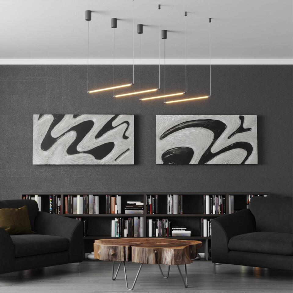 Фото №8  NOVOTECH 359345 KONST NT24 048 черный Светильник линейный светодиодный IP20 LED 12W 170-265V 3000K 944Лм VITZ