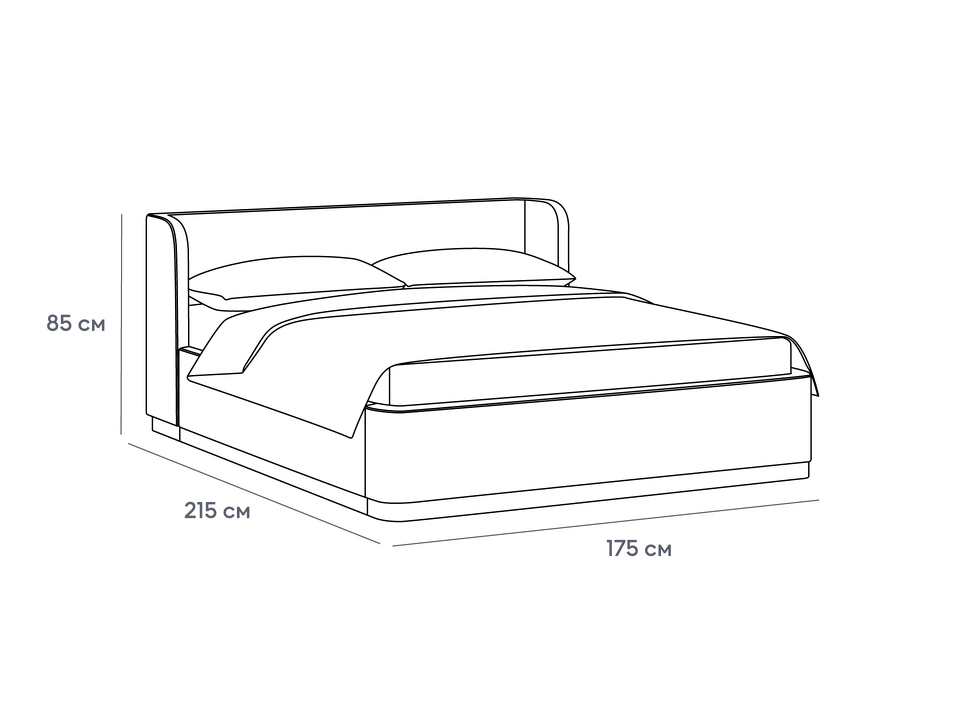 Фото №5  Кровать OGOGOHOME Кровать Vibe 1600