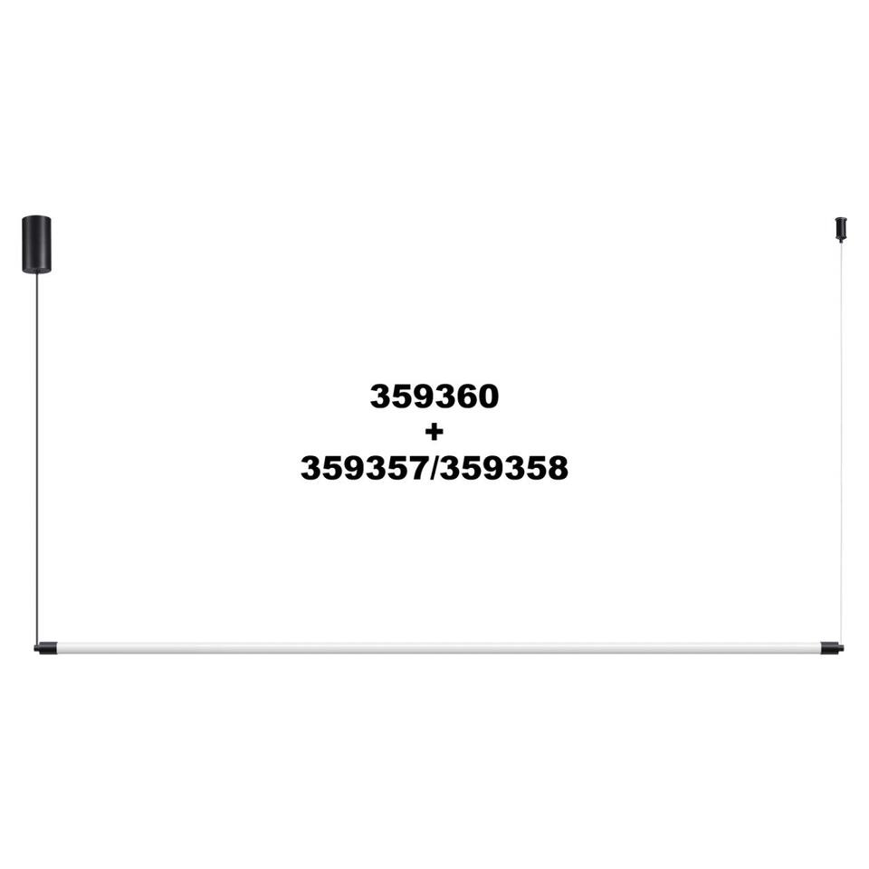 Фото №8  NOVOTECH 359358 KONST NT24 050 черный Светильник линейный светодиодный IP20 LED 20W 170-265V 4000K 1600Лм VITZ