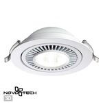 Превью фото №1  NOVOTECH 358817 SPOT NT21 466 белый Светильник встраиваемый светодиодный IP20 LED 18W 1600Лм 4000K 220V GESSO