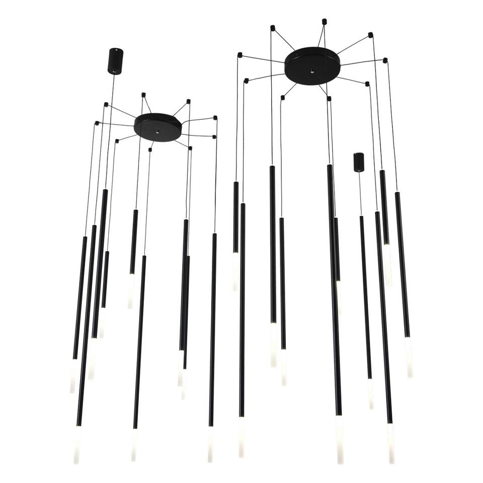 Фото №9  Люстра LUMION 8400/27L LEDIO LN26 000 черный/белый, металл/акрил Люстра LED 27W 3000K 220V STICK