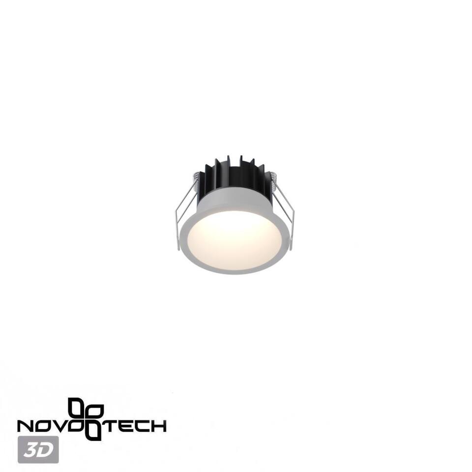Фото №8  NOVOTECH 359865 WIR NT26 000 белый Светильник встраиваемый с переключателем цв. температуры IP20 LED 12W 100-265V 3000К/4000К/6000К BRILLO