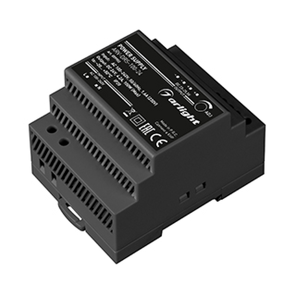 Фото №1  Arlight Блок питания ARV-DRS-100-24 (24V, 4.2A, 100W) ( IP20 DIN-рейка 5 лет)