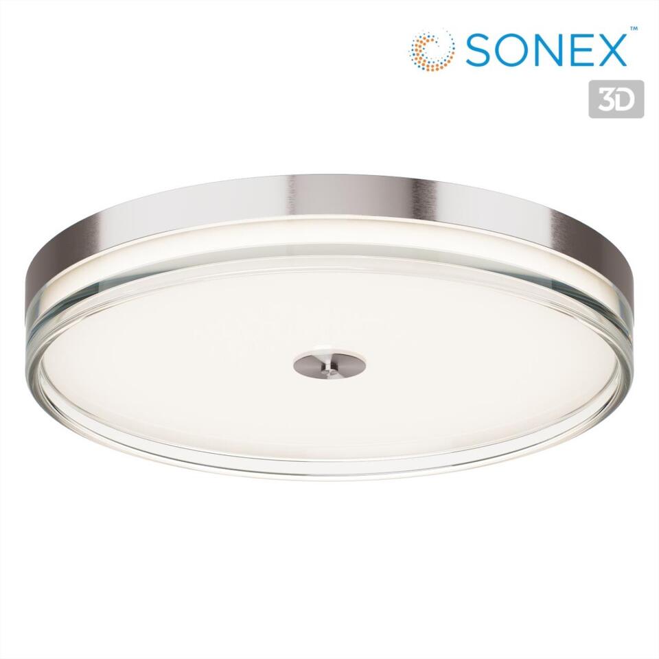 Фото №6  SONEX 7727/112L MITRA LED SN 541 Светильник металл/акрил/никель/прозрачный LED 112Вт 4000K D500 IP20 ETERNA