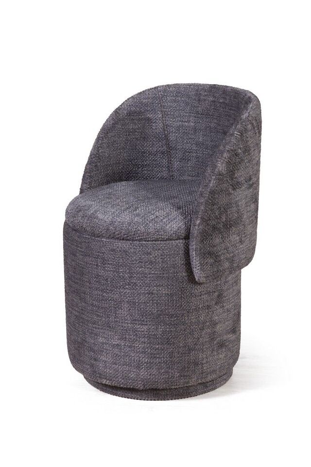 Фото №9  Top concept Пуф с кручением Бабл, микромех Rozy dark grey