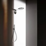Превью фото №5  SF098AXX AQUAelite Swing настенный верхний душ 260 мм с настенным кронштейном Нержавеющая сталь шлиф., 03Q/5353