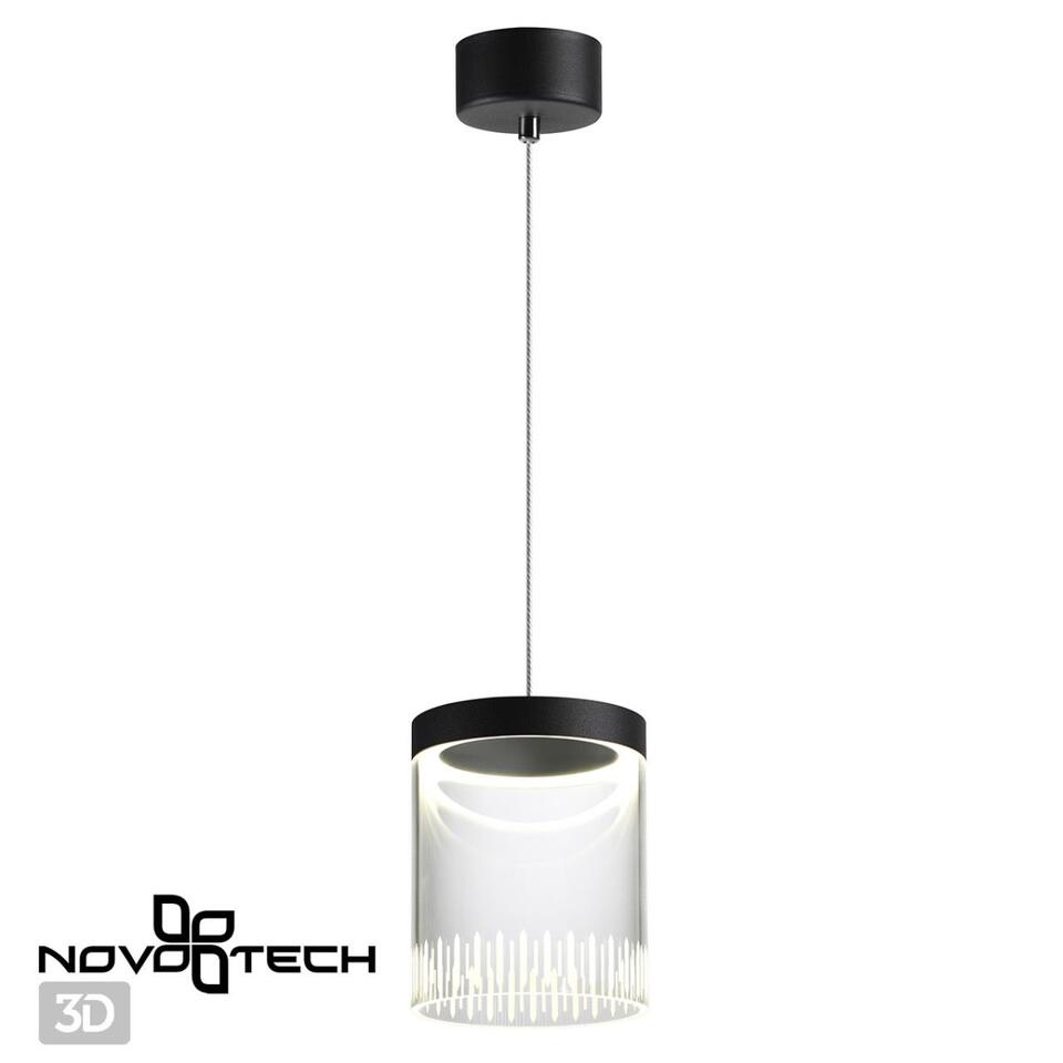 Фото №5  Подвесной светильник NOVOTECH 359008 OVER NT23 197 черный Светильник накладной светодиодный IP20 LED 4000K 18W 85-265V AURA