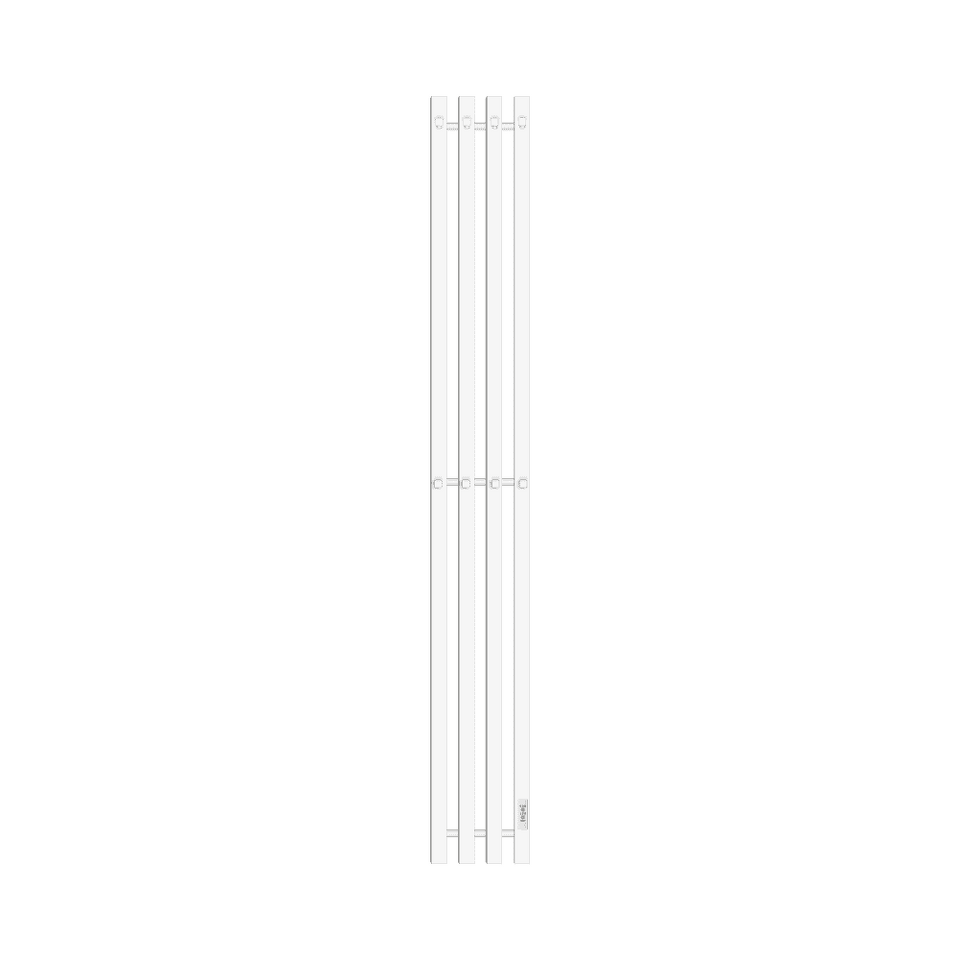 Фото №1  Полотенцесушитель Полотенцесушитель электрический Primoclima Sol Q E White 150*18 4