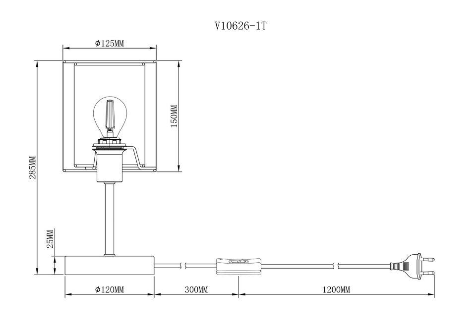 Фото №6  Настольная лампа Лампа настольная Moderli V10626-1T Room