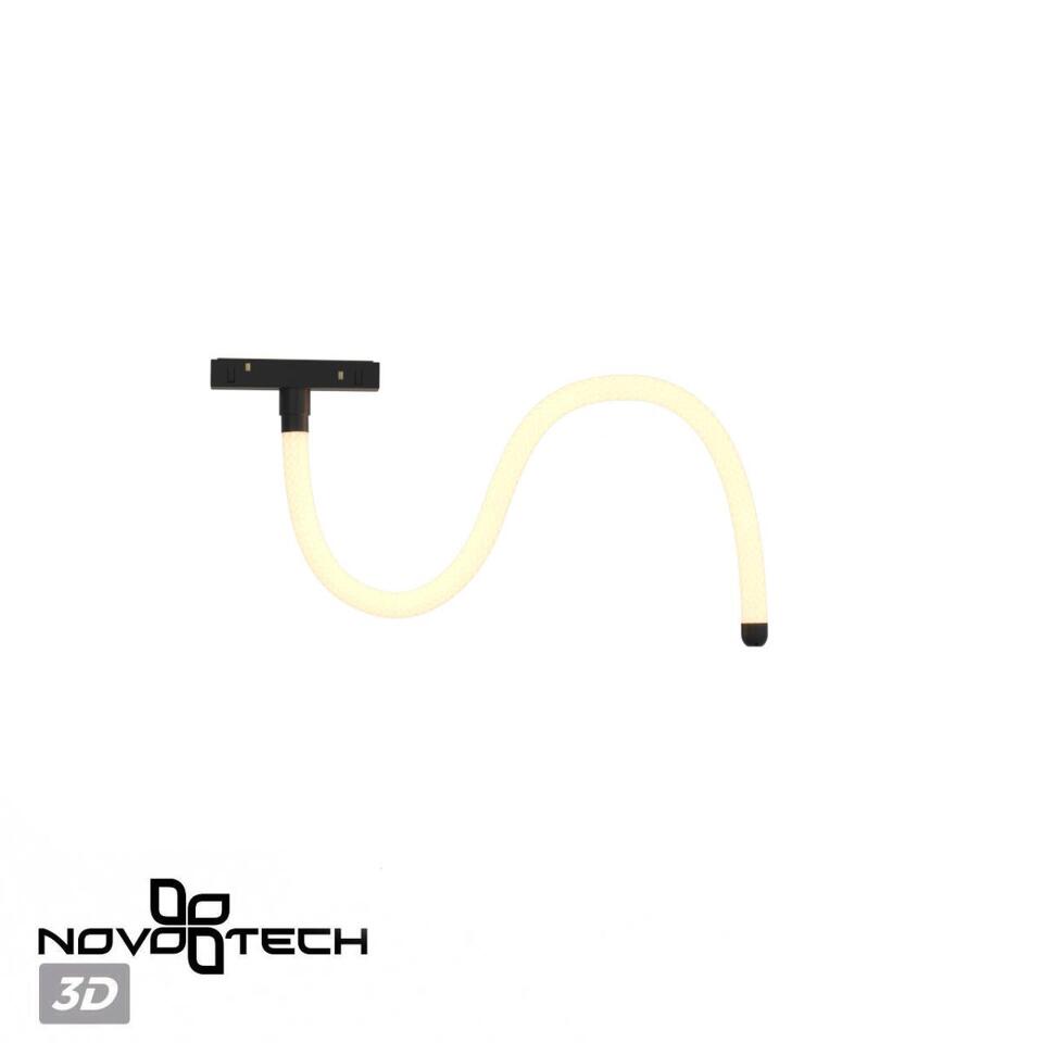 Фото №7  NOVOTECH 359332 KONST NT24 142 черный Светильник трековый для низковольтного шинопровода FLUM IP20 LED 14W 3000K 48V 1360Лм RAMO