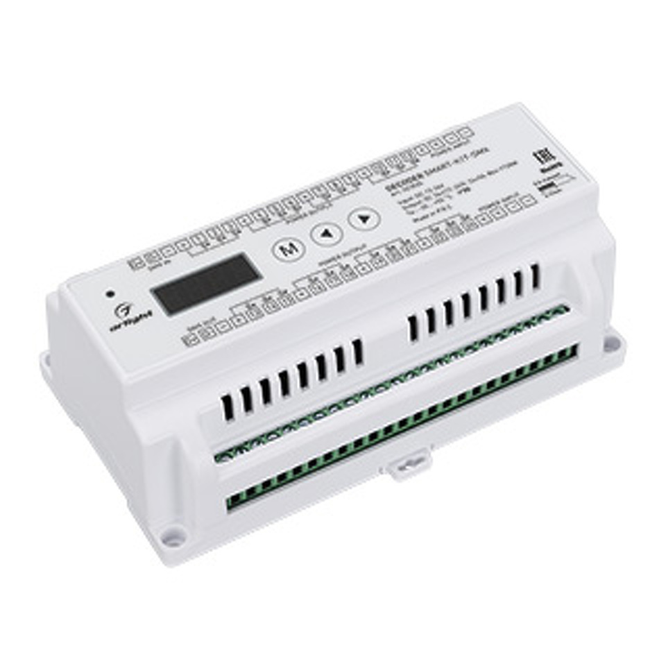 Фото №1  Arlight Декодер SMART-K17-DMX (12-24V, 24x3A) ( IP20 Пластик, 5 лет)