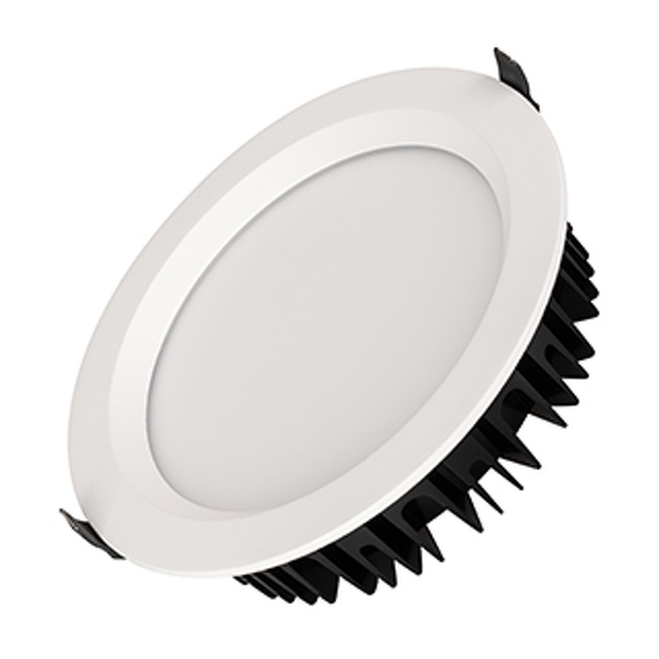 Фото №1  Arlight Светильник MS-MIST-BUILT-R220-30W Warm3000 (WH, 110 deg, 230V) ( IP54 Металл, 5 лет)