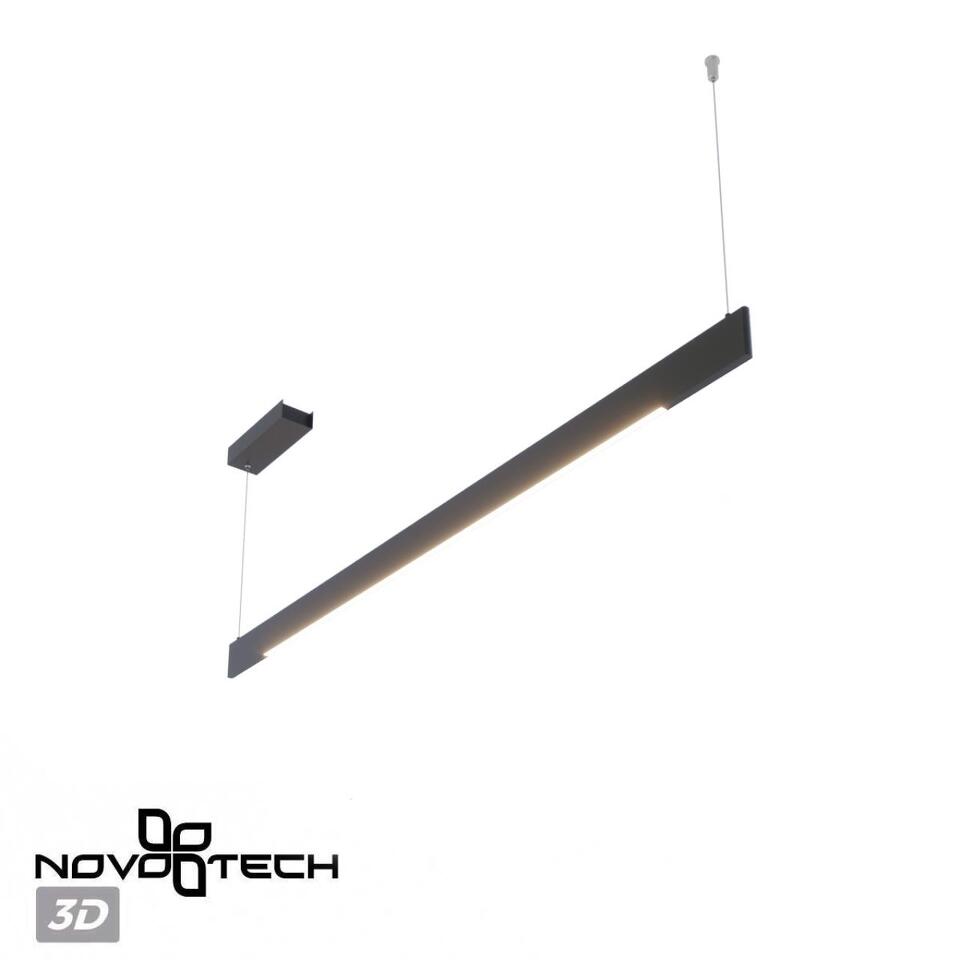 Фото №7  Подвесной светильник NOVOTECH 359546 LEDO NT25 000 черный Светильник подвесной диммир. со сменой цв.темпер. (пульт ДУ/прилож. Smart Life) IP20 LED 12/24W 220-240V 3000-5700К ITER