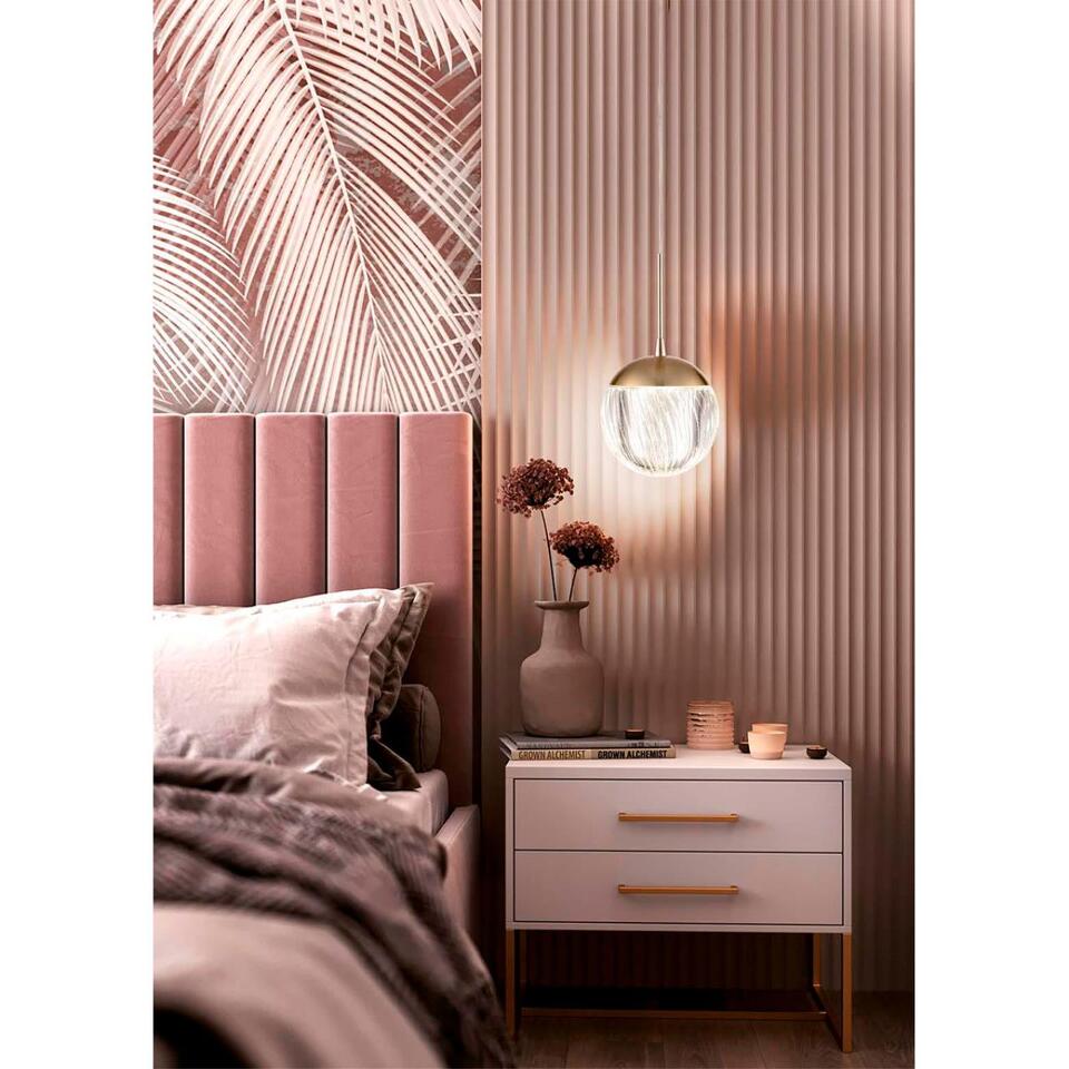 Фото №10  Подвесной светильник LUMION 8083/1A LEDIO LN25 000 золото/прозрачный, металл/акрил Подвесной светильник LED 3W 4000K 220V RIMINI