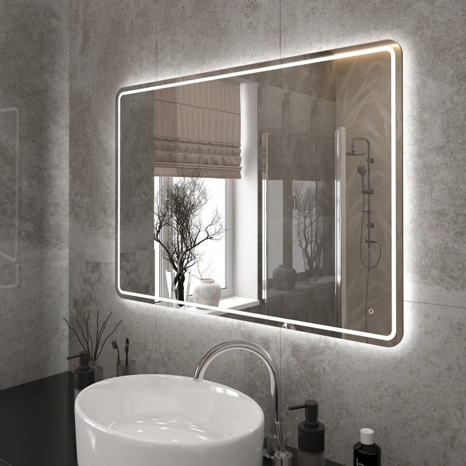 Фото №15  Teymi Зеркало Solli Pro 100х70, LED подсветка, сенсор